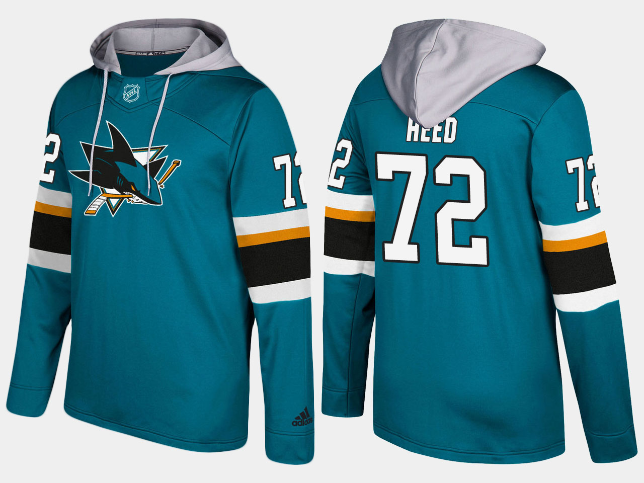 NHL Men San Jose sharks #72 tim heed blue hoodie->san jose sharks->NHL Jersey